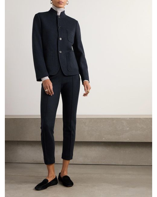 Loro Piana Blue Mini Spagna Cashmere-Blend Jacket