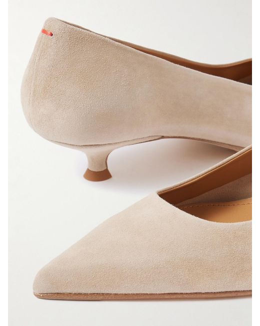 Aeyde Natural Cari Suede Pumps
