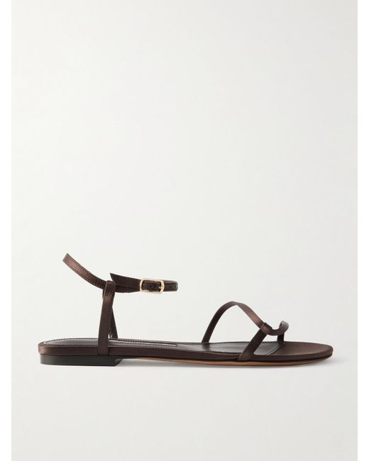 Emme Parsons Natural Loop Satin Sandals