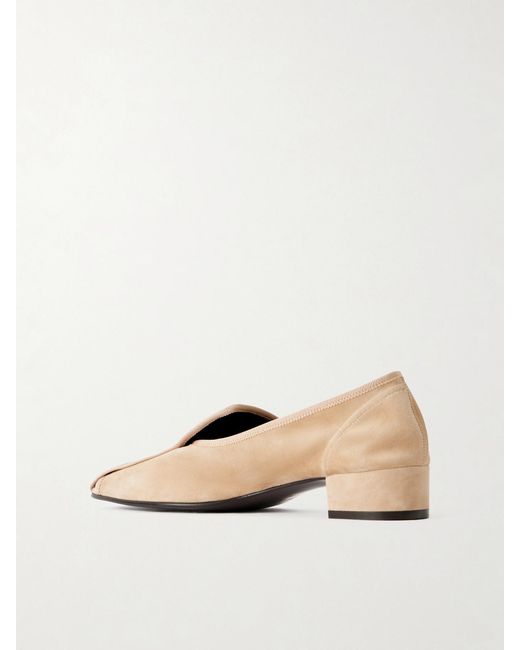 Herbert Levine Natural Showtime 30 Suede Loafers