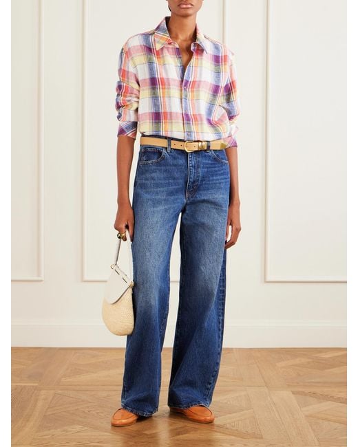 Jamie Haller Metallic Leather Penny Loafers