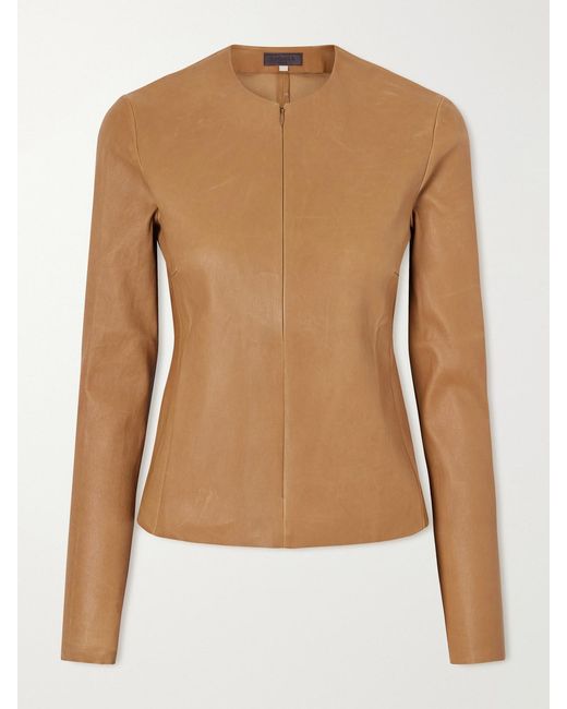 Stouls Brown Imany Leather Top