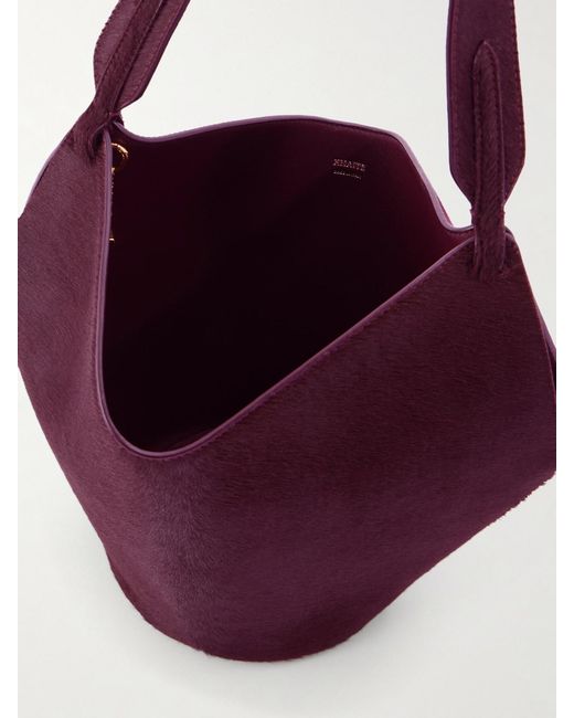 Khaite Purple Lotus Calf Hair Mini Bag