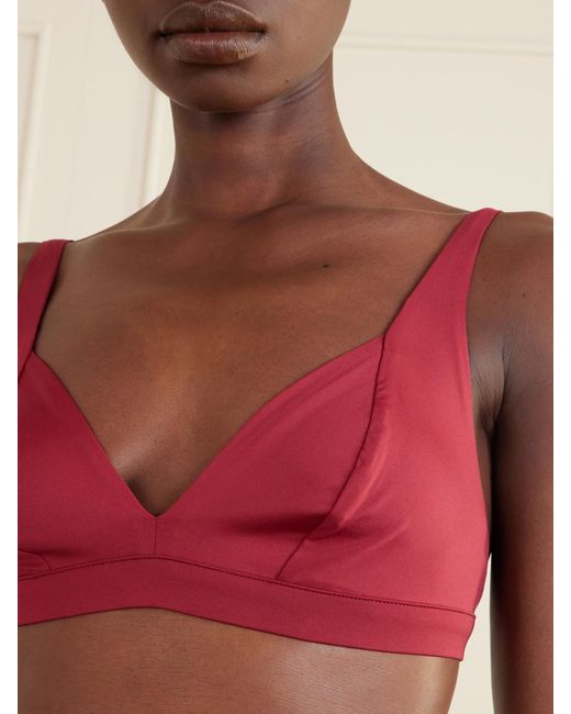Max Mara Red Beachwear Armonia Bikini Top