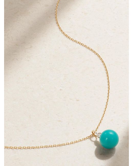 Mateo Blue 14-Karat, And Diamond Necklace