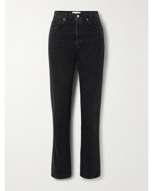 Jean Bootcut Taille Haute The Vertical FRAME en coloris Black