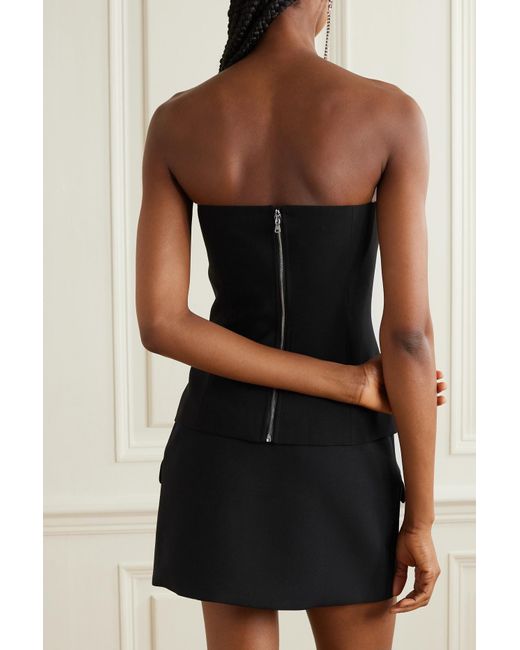 L'AGENCE Fay Strapless Bustier in Black