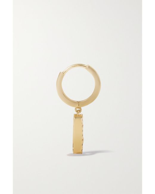 Messika Natural Move Uno 18-Karat Diamond Hoop Earrings