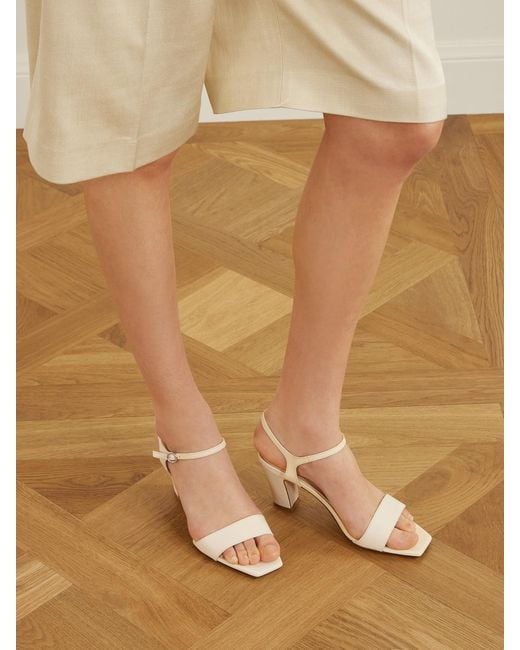 Aeyde Natural Imogen Leather Sandals