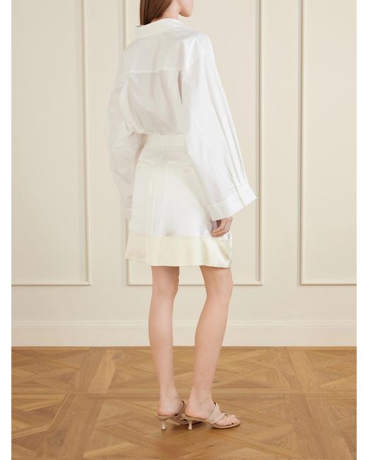 Totême Natural Satin Mini Skirt