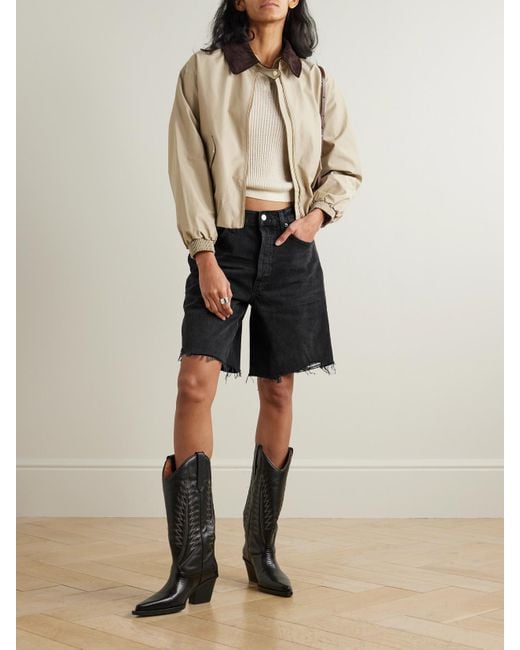 Agolde Black Indra Jeansshorts