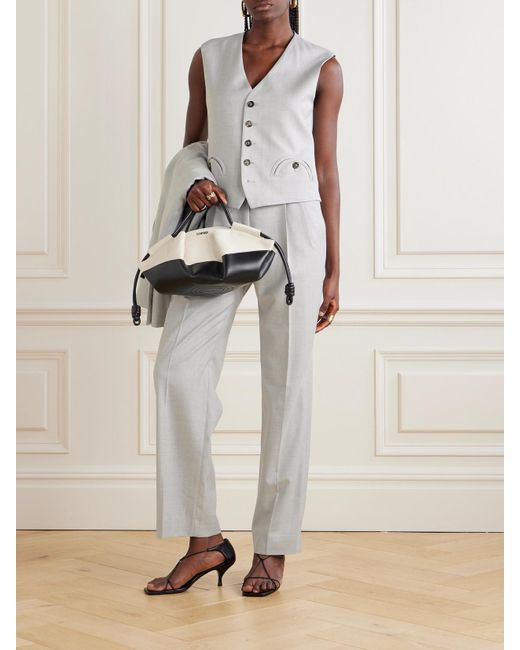 Blazé Milano White Feral Wool Vest