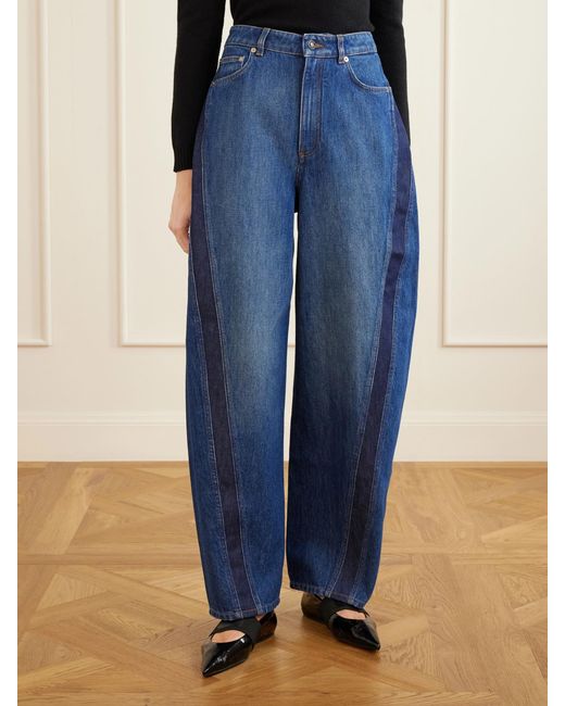 Givenchy Blue Cocoon Denim Wide-Leg Jeans