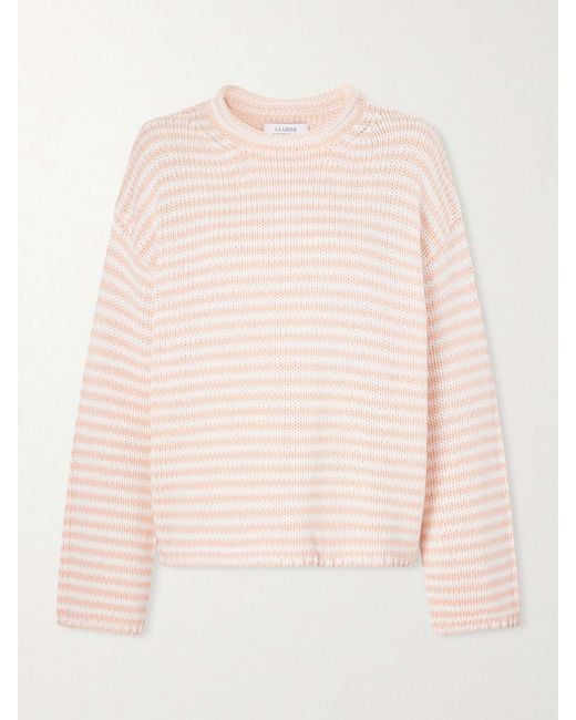 La Ligne Pink Striped Knitted Sweater