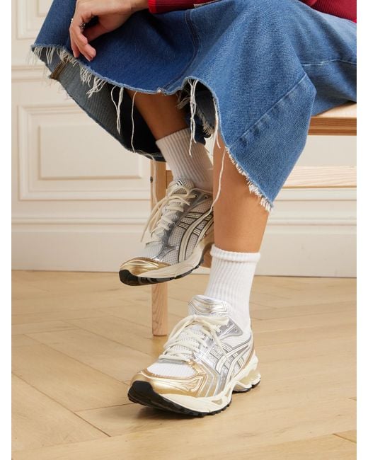 Asics Natural Gel-Kayano 14 Sneakers Aus Mesh Mit Gummi- Und Kunstlederbesätzen