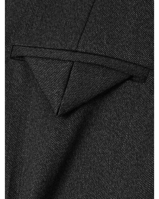 Bottega Veneta Black Hose Aus Woll-Twill Mit Falten