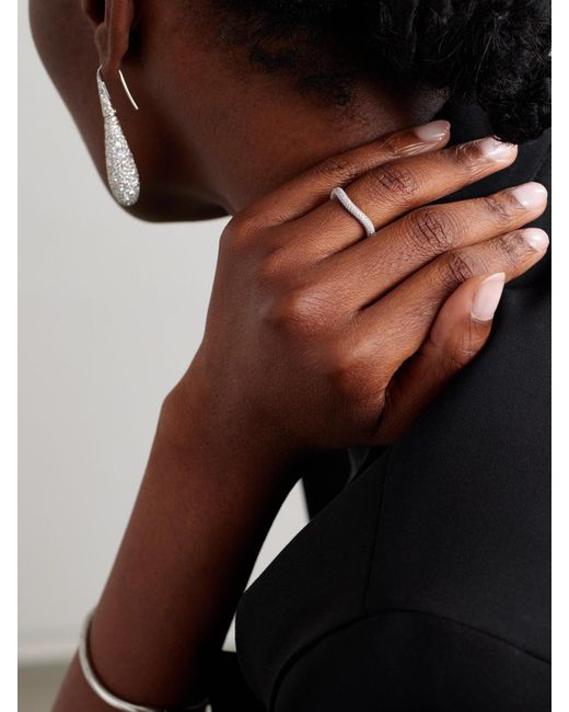 Bague En Or Blanc 18 Carats (750/1000) Et Diamants David Morris en coloris Natural