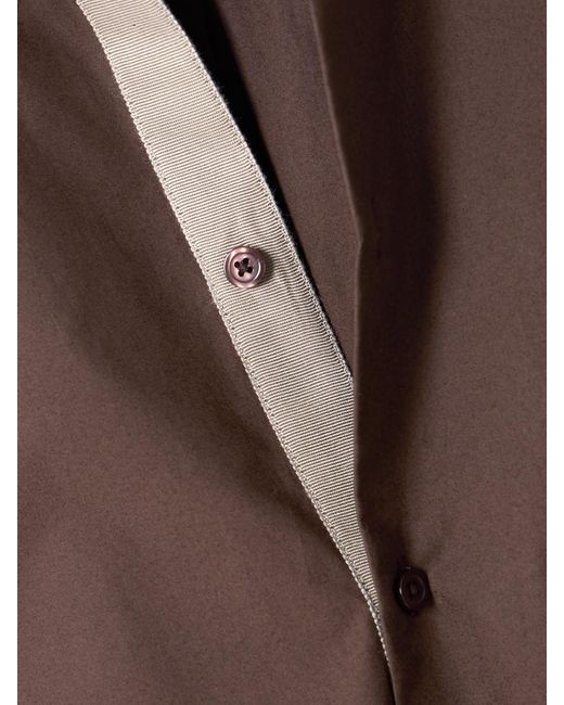 Kallmeyer Brown Cotton-Poplin Shirt