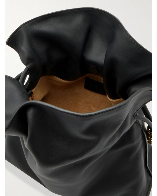 Loewe Black Flamenco Mini Embellished Leather Clutch