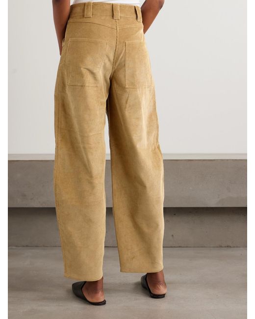 Co. Natural Tton-Rduroy Barrel-Leg Pants