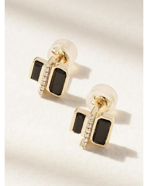 Melissa Joy Manning Natural Cityscape 14-Karat Recycled, Spinel And Diamond Earrings