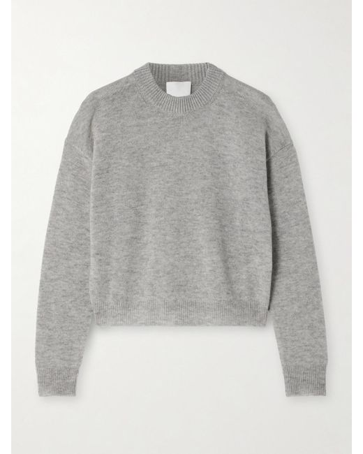 Allude Gray Pullover Aus Einer Woll-Kaschmirmischung