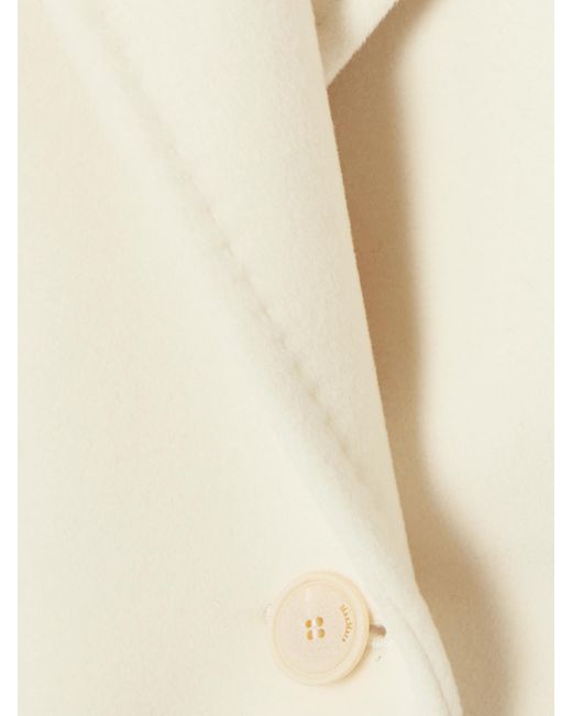 Max Mara Natural Galea Verkürzte, Doppelreihige Jacke Aus Einer Woll-Kaschmirmischung