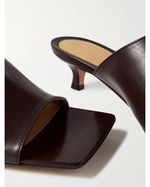 Bottega Veneta Brown Leather Mules