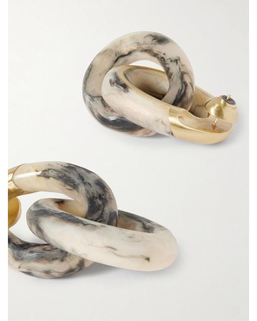 Dinosaur Designs Natural Rock Large-Tone Resin Earrings