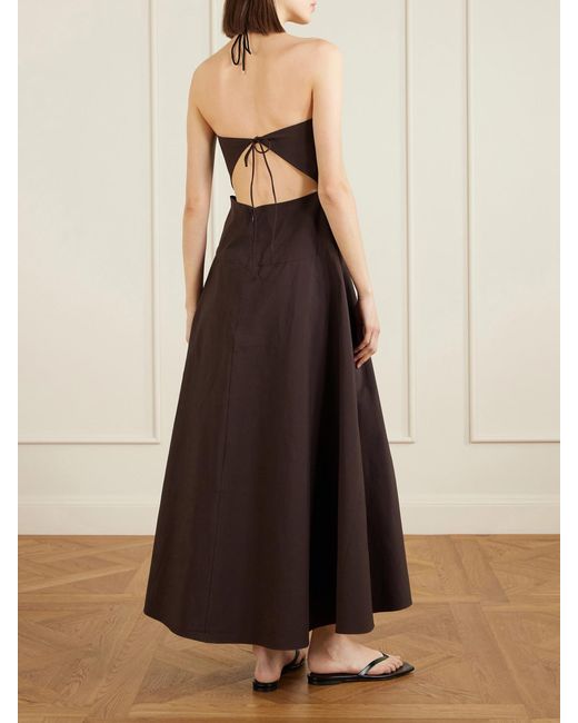 joe browns pink dress St Agni | Halter Wrap Dress in Liqueur