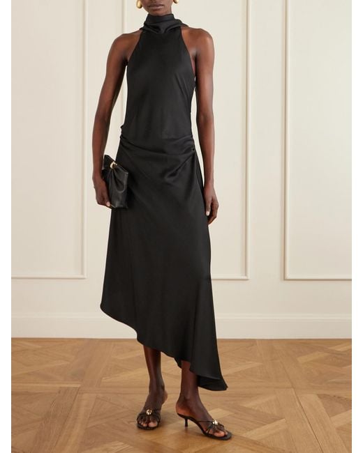 jonathan simkhai asymmetric dress Jonathan Simkhai Sadia Asymmetric Mini Dress in Black