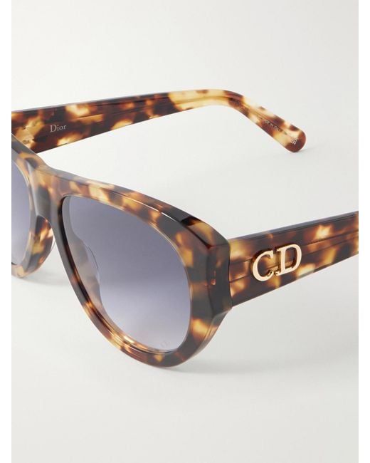 Dior Multicolor Diorglow A1U Aviator-Style Acetate Sunglasses
