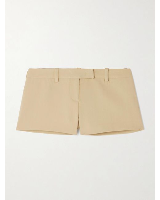 Frankie Shop Natural Roma Woven Shorts