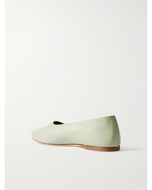 Staud Natural Alba Ballerinas Aus Leder