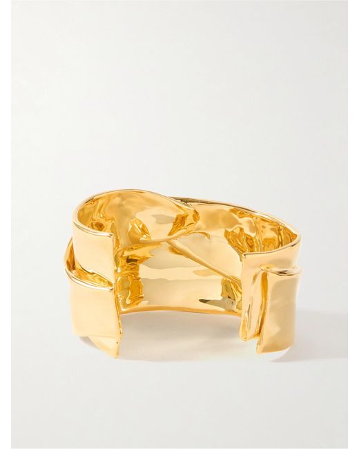 Completedworks Metallic Ridge-Plated Cuff