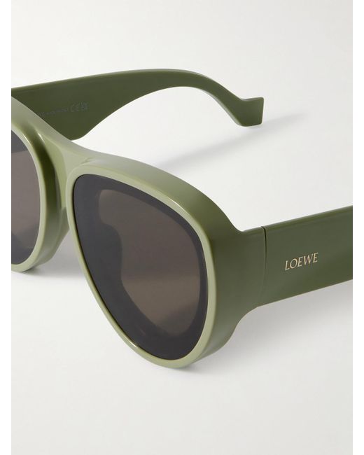 Lunettes De Soleil Aviateur Oversize En Acétate X Paula's Ibiza Loewe en coloris Black
