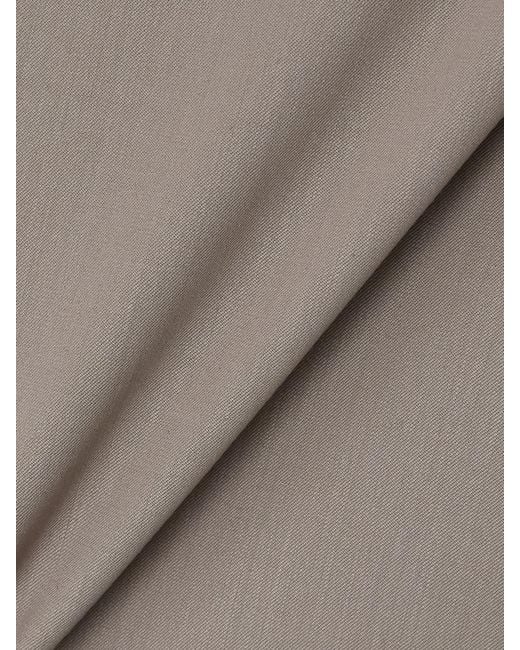 Matteau Natural Wool-Blend Twill Mini Skirt