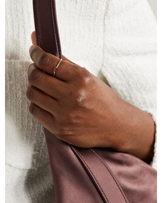 Melissa Joy Manning Natural 14-Karat Recycled Rhodolite Ring