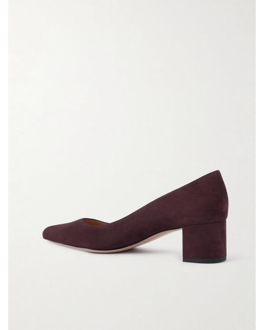 Gianvito Rossi Brown Piper 45 Suede Pumps