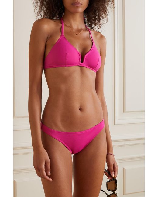 Eres Pink Utopie Triangle Bikini Top