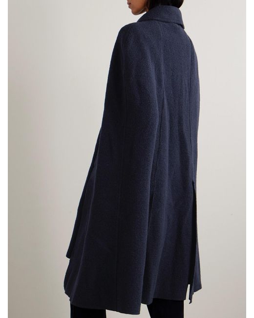 Totême Blue Wool-Felt Coat