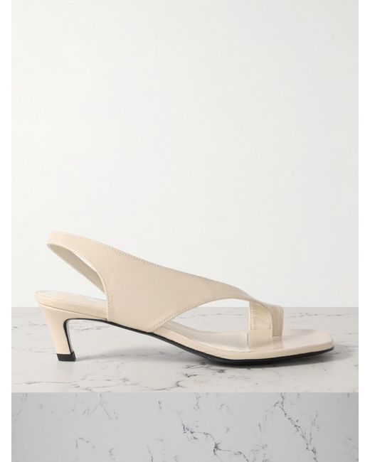 Totême  Natural Sandalen Aus Leder