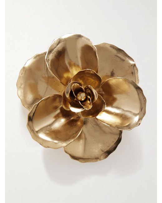 Jennifer Behr Natural Gladiolus-Plated Brooch