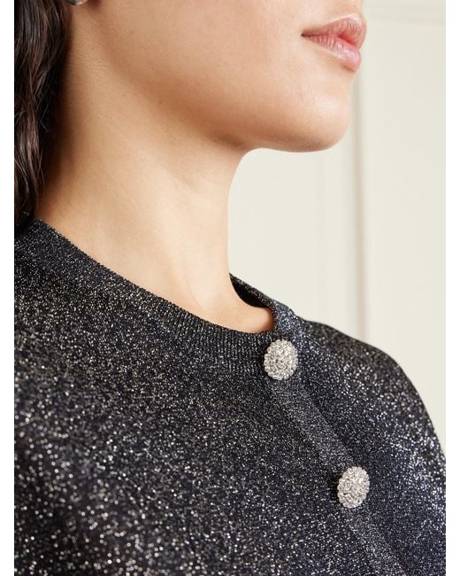 Dolce & Gabbana Black Metallic Knitted Cardigan