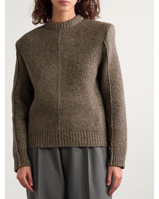 Bottega Veneta Brown Wool-Blend Sweater
