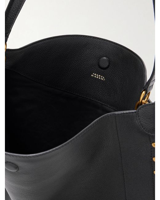 Isabel Marant Black Oskan Studded Leather Tote
