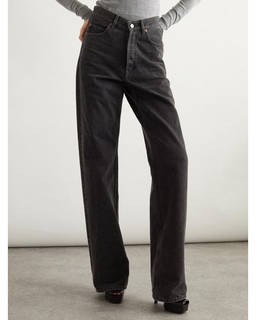 Saint Laurent Black Straight-Leg Jeans