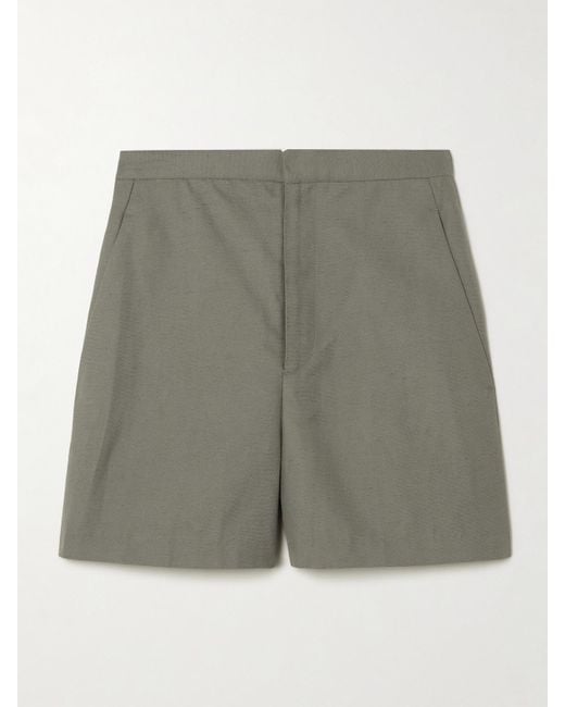 Loulou de Saison Gray Simai Shorts Aus Woll-Twill
