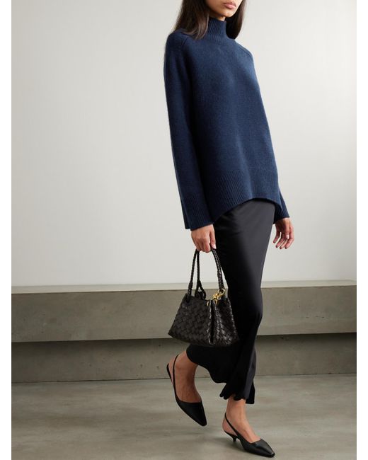 arch4 Blue Edith Cashmere Turtleneck Sweater