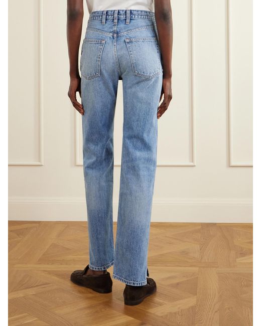 RÙADH Blue Agnes Recycled Straight-Leg Jeans